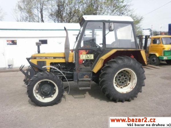 Zetor 7245, 46, r.v. 1987, barva žlutá, 