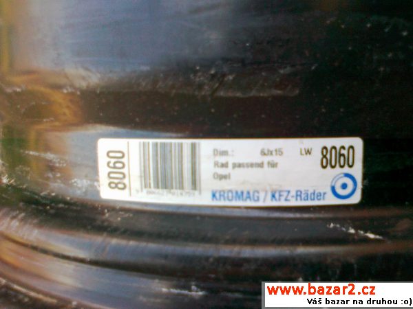 Plechová kola 5x110 6J 15tky