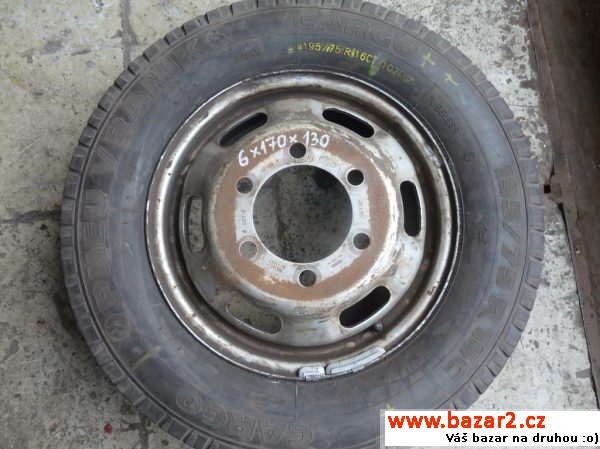Iveco disk 6x16  pneu 195/75 R 16C