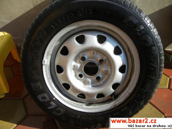 4ks kola+rezva na Škoda 165/70R18