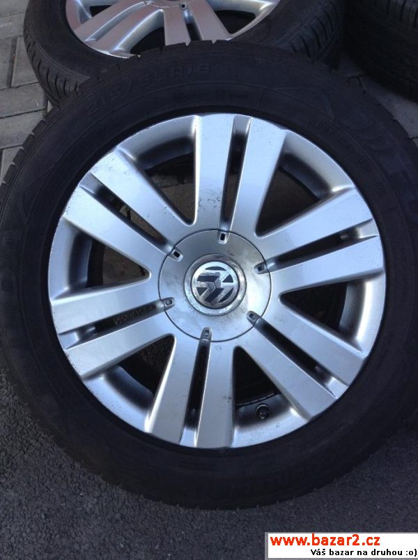 Alu orig. VW 215/55/16, pneu 90%