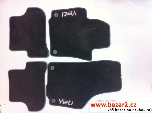 Prodám textylní koberce Škoda Yeti 