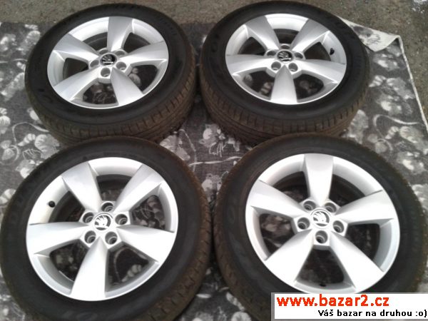 Alu 15 5x100 pneu 185/60 Dunlop 
