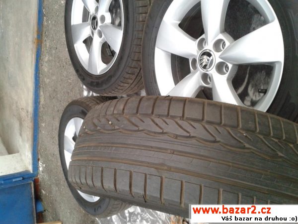 Alu 15 5x100 pneu 185/60 Dunlop 