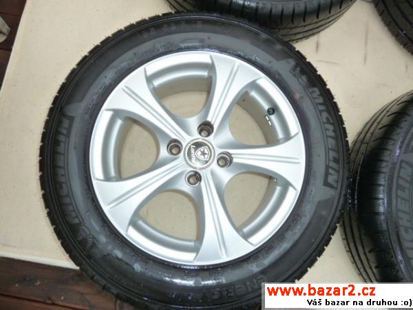 Alu kola 4x 100x15 na pneu Michelin 