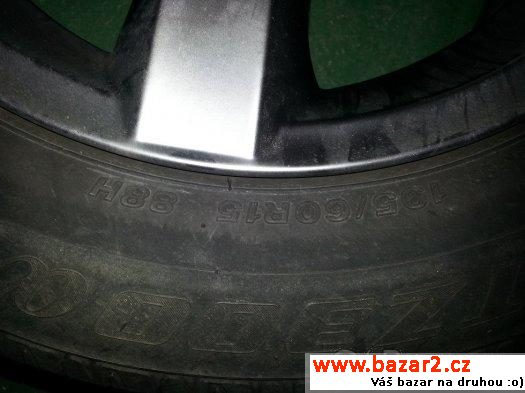 4x alu Dezent 5x100 R 15 s pneu
