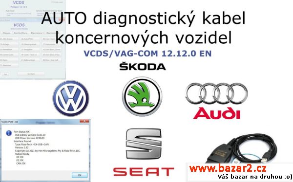 Autodiagnostika VW, Škoda, Audi, Seat
