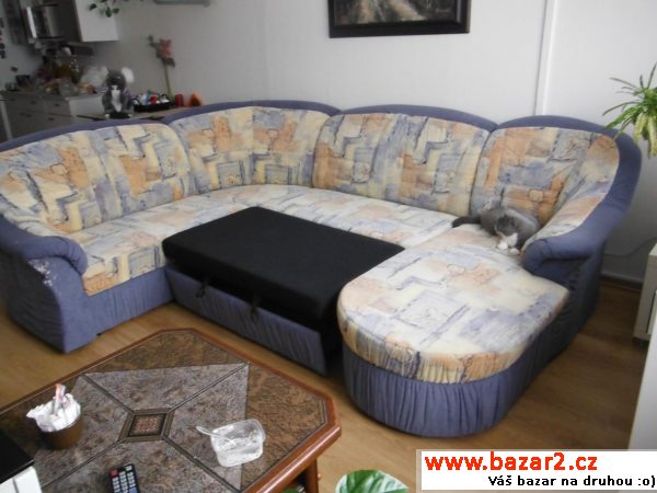 Rozkládací rohová sedací souprava