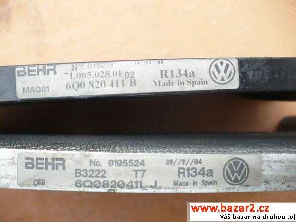 Fabia 1 chladič klimatizace