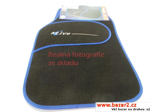 Koberce textilní Active modré sada 4ks
