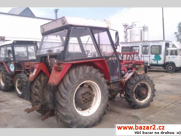 Zetor 7245, r.v. 1988, barva červená, 4x4, dobrý