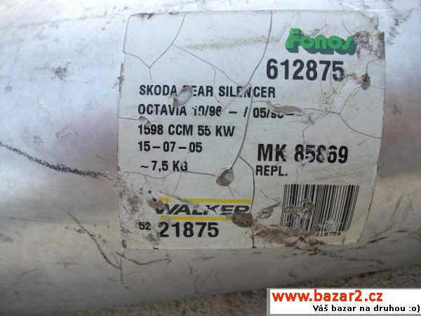 Škoda Octavia výfuk
