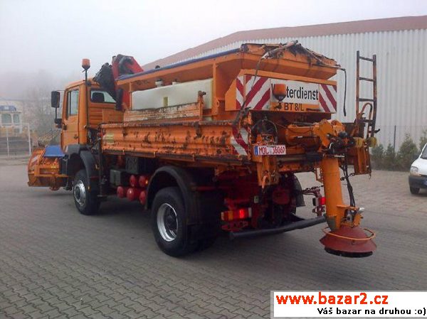 MAN 4x4 sypač 4m3+Palfinger, sklápěč