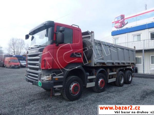 Scania R 420 8x6 sklápěč, 309, r.v. 2008, najeto