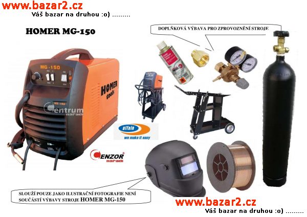 Co2 Svářecí poloautomat HOMER MG-150 od Alfa-In CZ