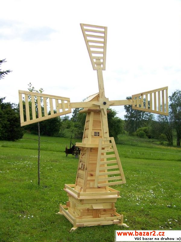 Holandský větrný mlýn 208 cm s vrtu
