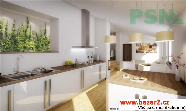Prodej nového podkrovního bytu 3+kk, OV, 101,9 m2,