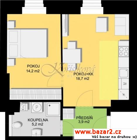 Nový byt 2+kk, 44 m2, OV, Vinohrady