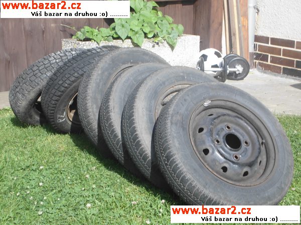 Daewoo Tico,sada let.pneu včetně ráfků