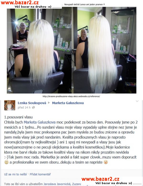 Prodlužování vlasů - Mobilní po celé ČR na zavolání k Vám domů !