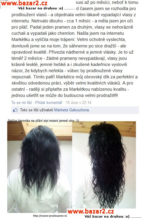 Prodlužování vlasů - Mobilní po celé ČR na zavolání k Vám domů !