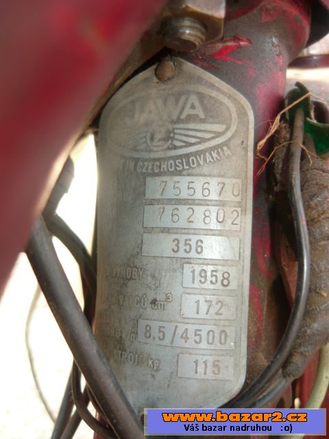 Motocykl JAWA ČZ-175 + JAWA 50/555
