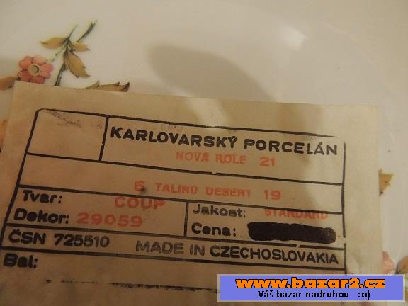 Prodám karlovarský porcelán