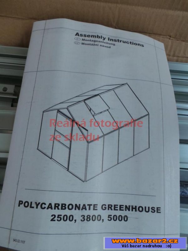Konstrukce skleníku LanitPlast 6x8 - 5000