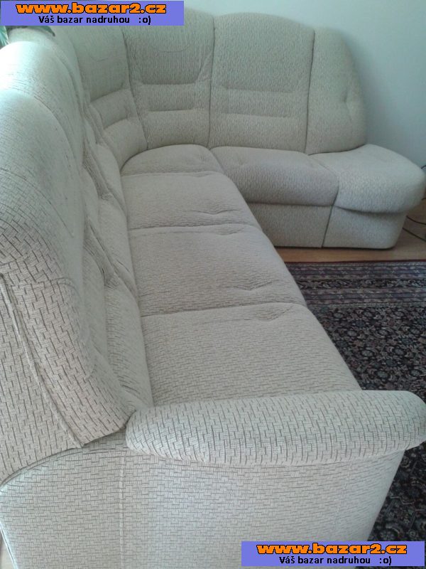 Elegantní rohová sedací souprava s křeslem
