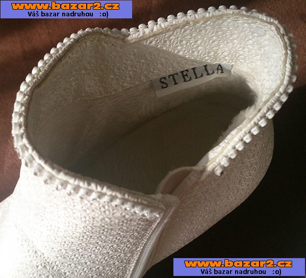 Dámské svatební boty STELLA - bílé (vel. 37)